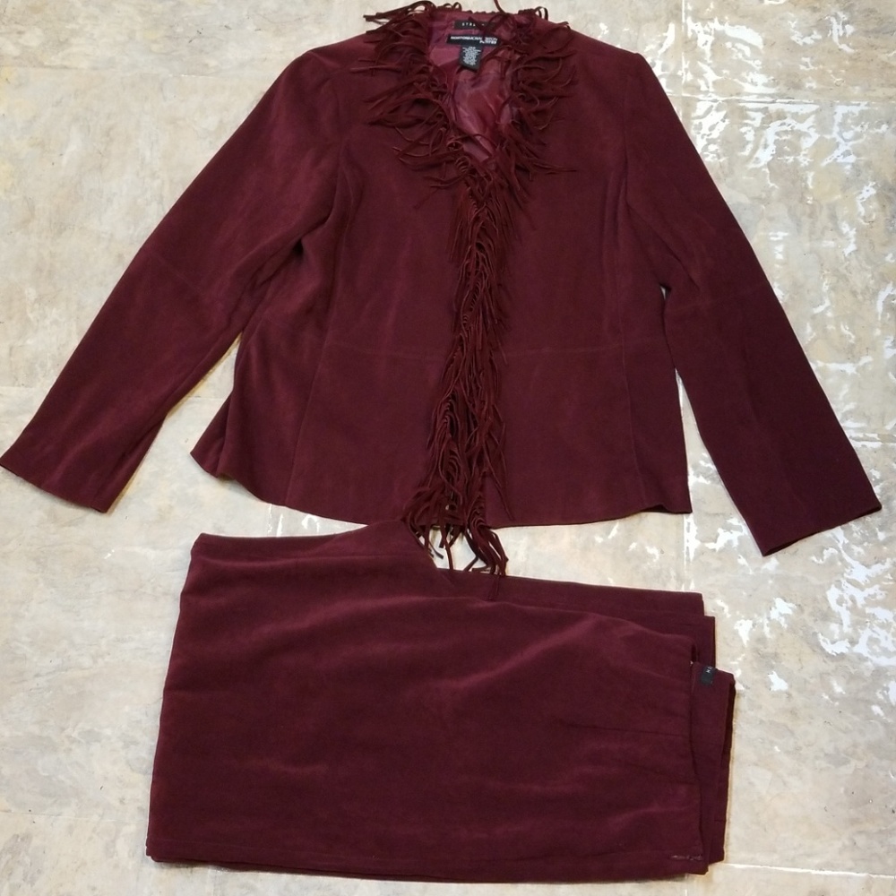 Maroon Pant suit Size 10P